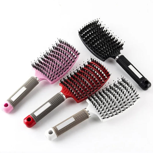 Brosses à cheveux démêlante en poils de sanglier