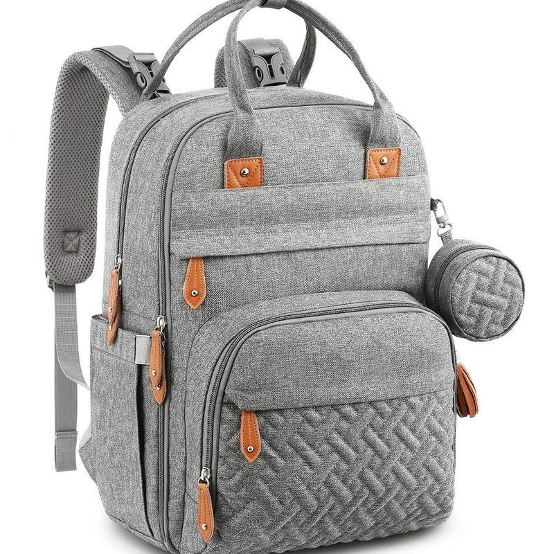 Large capacity Diaper Bag with detachable pacifier case