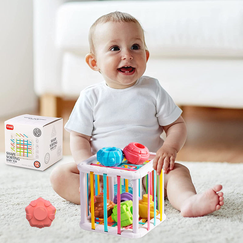 Jeu de Tri de Blocs en Formes Colorées pour Bébé