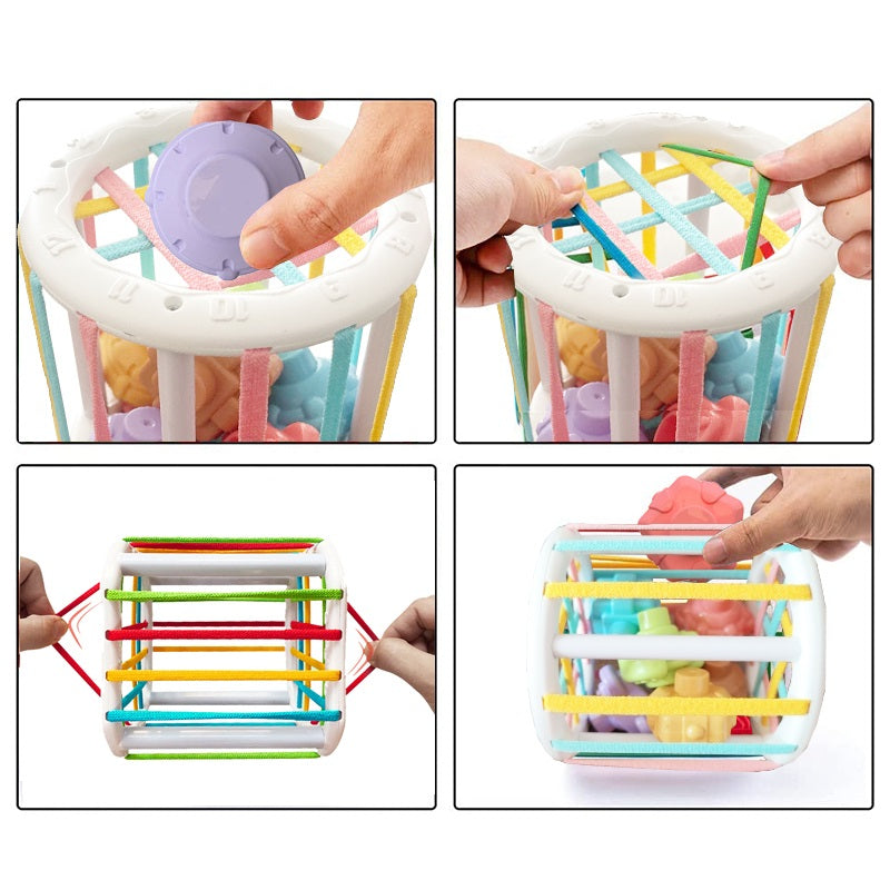 Jeu de Tri de Blocs en Formes Colorées pour Bébé