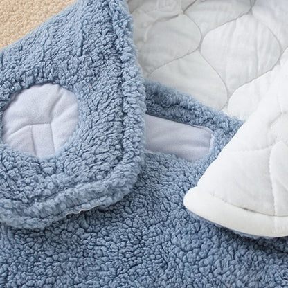 Soft and warm rabbit bunting nest for baby