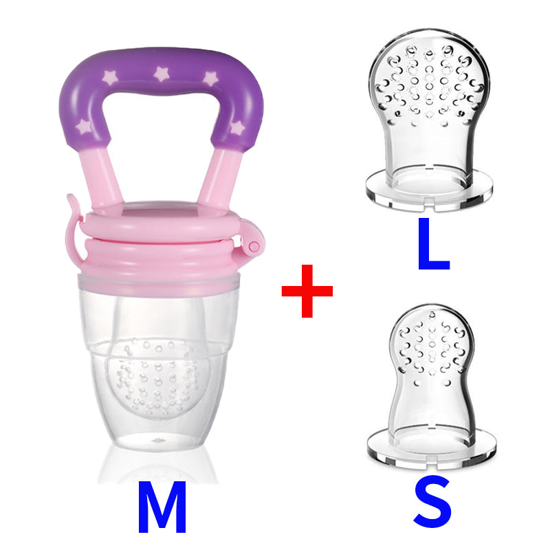 Bpa-free silicone fruit pacifier for babies, 3 sizes 