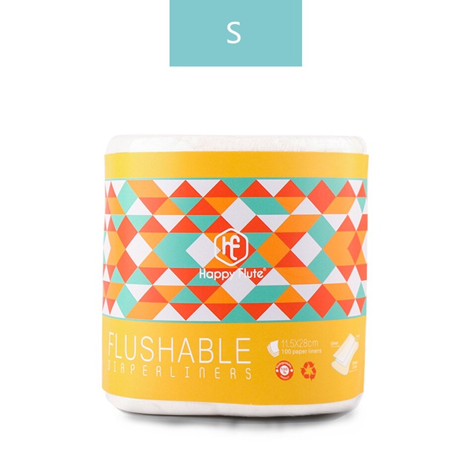 100 biodegradable protective sails for washable diapers