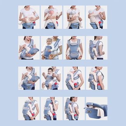 Praktische Babytrage mit Kängurutasche