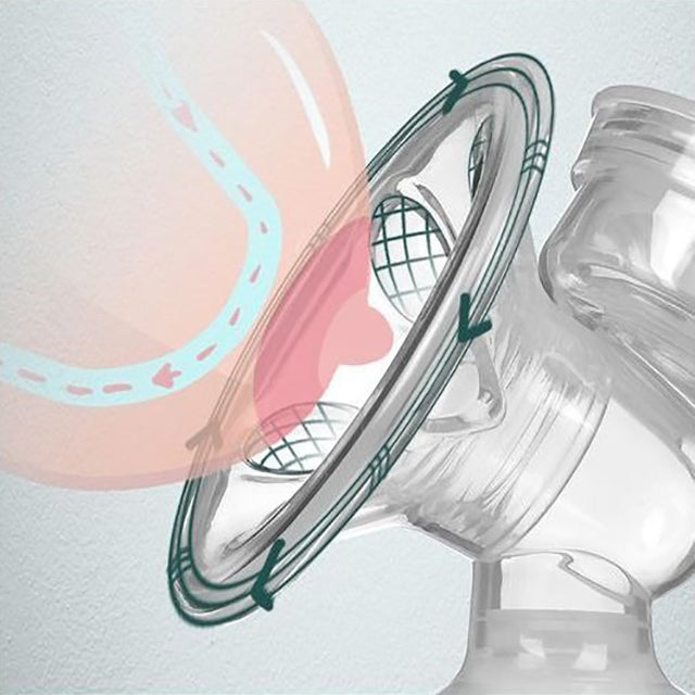 Ergonomic manual breast pump