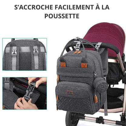 Large capacity Diaper Bag with detachable pacifier case 