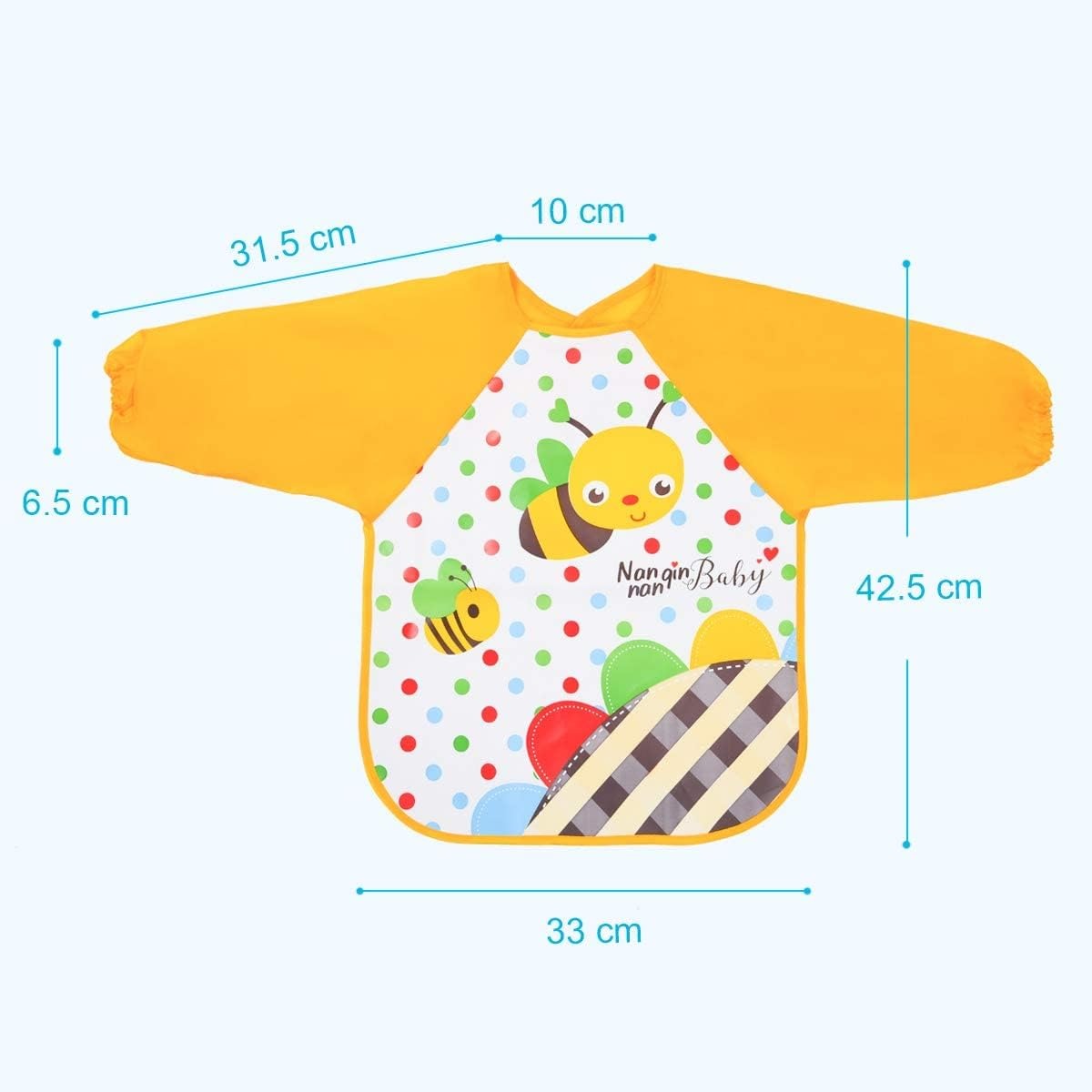 Children's long-sleeved bib apron 