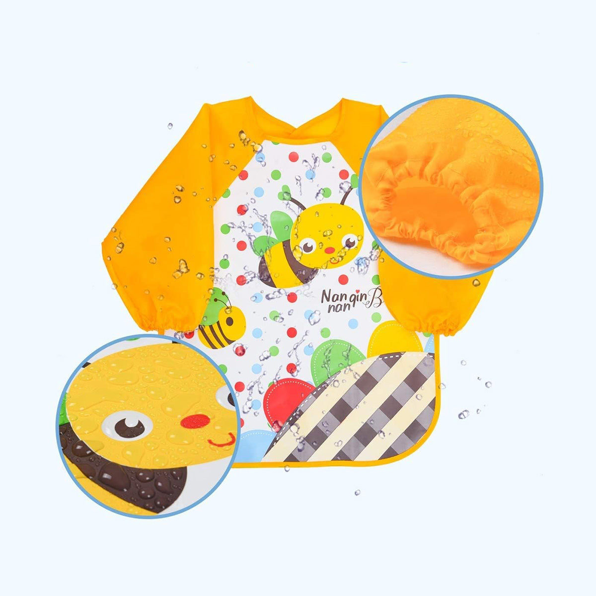 Children's long-sleeved bib apron 