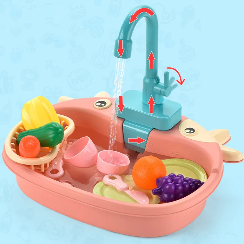 Water circuit kitchen toy