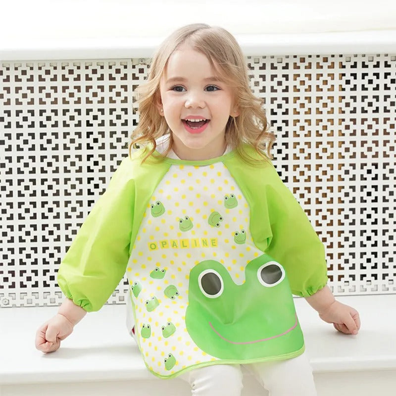 Children's long-sleeved bib apron 