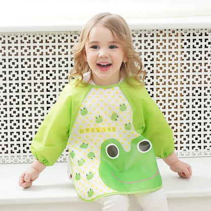 Children's long-sleeved bib apron 