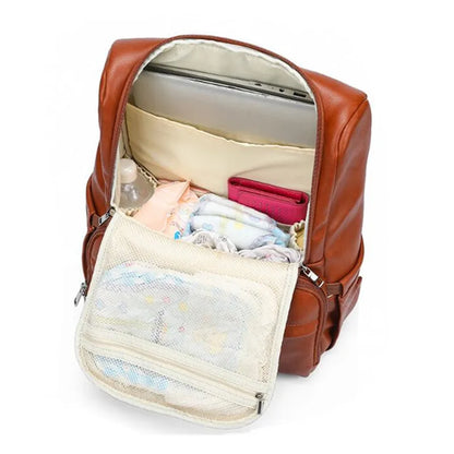 Multifunktionale Wickeltasche aus PU-Leder