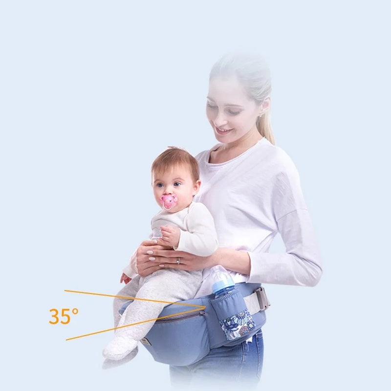 Praktische Babytrage mit Kängurutasche