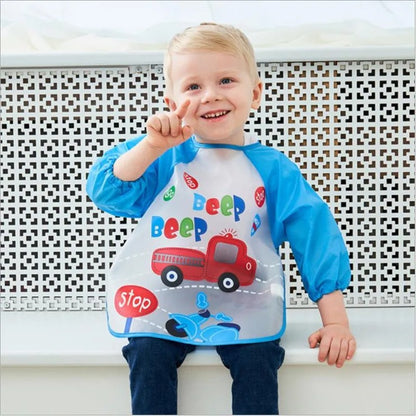 Children's long-sleeved bib apron 