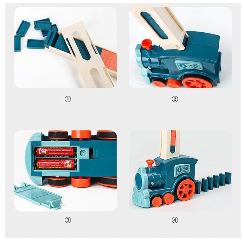 Automatic Domino Train Toys 63 pcs 