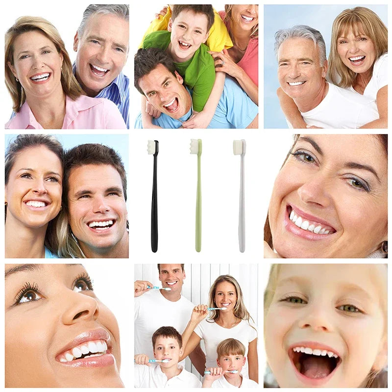 Ultra fine toothbrush with soft bristles