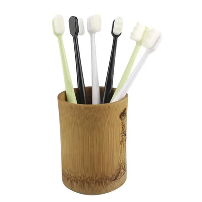 Ultra fine toothbrush with soft bristles