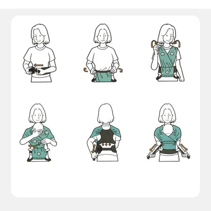 Verstellbare, ergonomische Babytrage