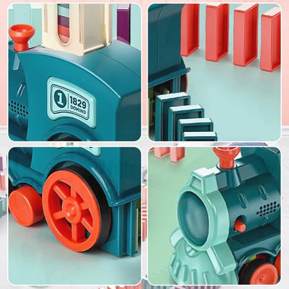 Automatic Domino Train Toys 63 pcs 