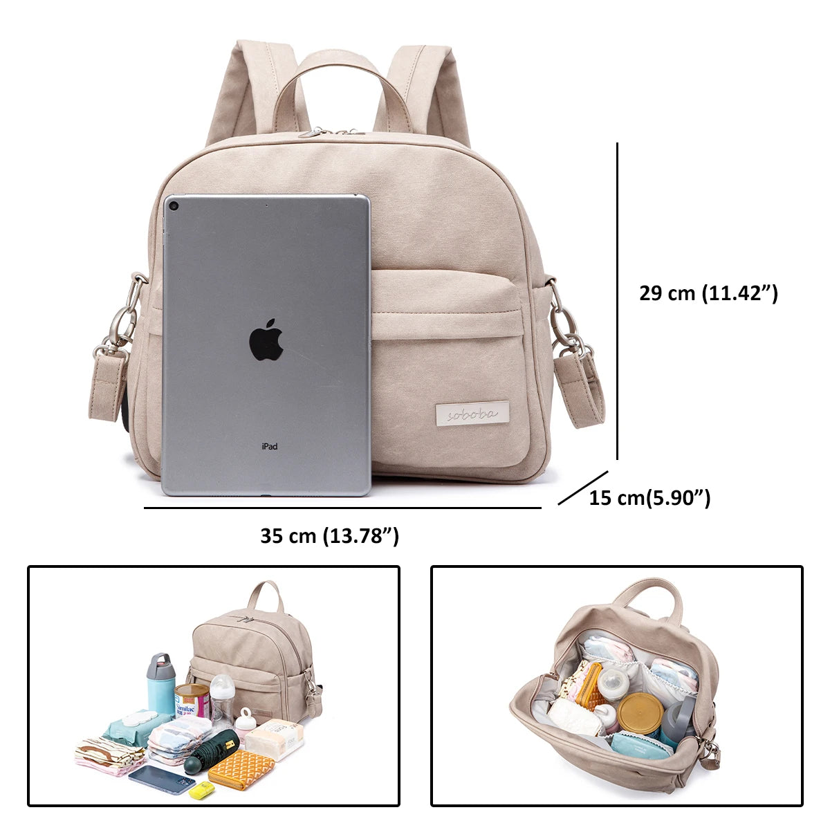 Wasserdichte und leichte Wickeltasche – SOBOBA