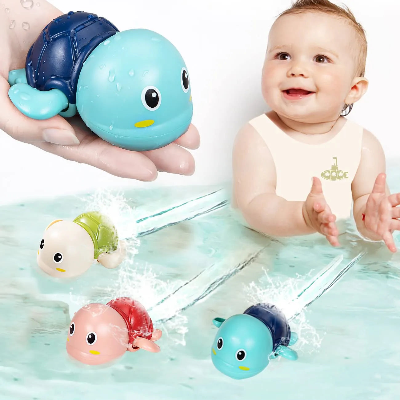 Baby-Badespielzeug – schwimmende Schildkröte