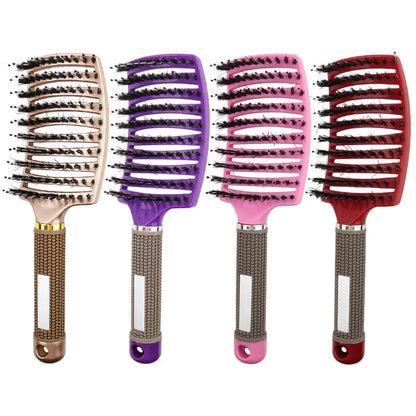 Brosses à cheveux démêlante en poils de sanglier