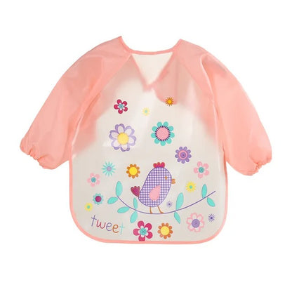 Children's long-sleeved bib apron 