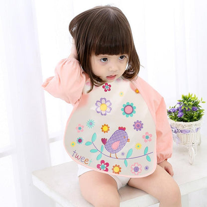 Children's long-sleeved bib apron 