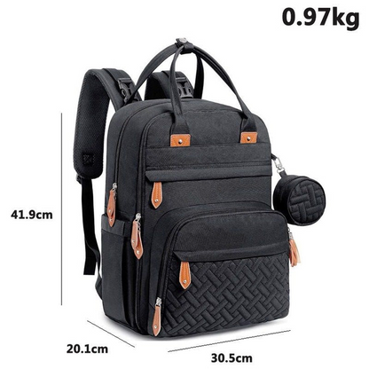 Large capacity Diaper Bag with detachable pacifier case 