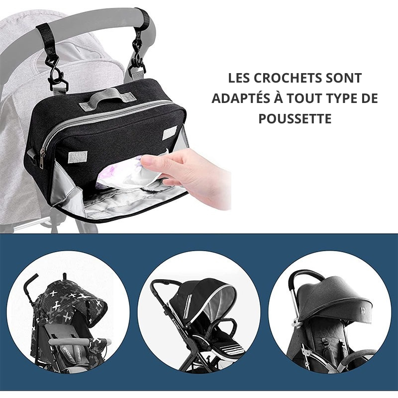 Wasserdichte Wickeltasche - Kinderwagentasche