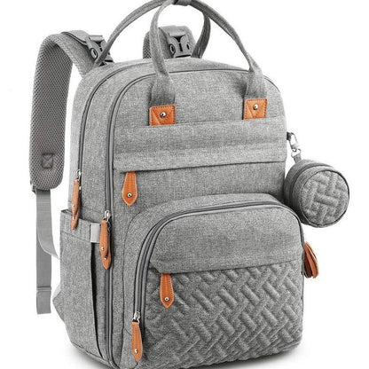 Large capacity Diaper Bag with detachable pacifier case 