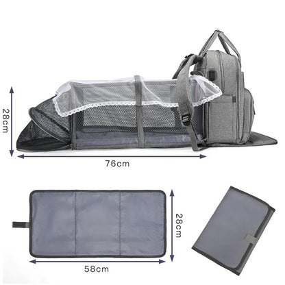 Baby Diaper Bag 3-in-1 Backpack