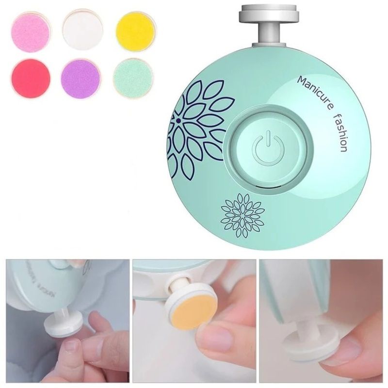 Kit manucure électrique - sûr et efficace pour des ongles de bébé parfaitement taillés - Storeyza
